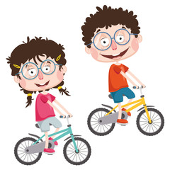 Vector Illustration Of Abstract Children