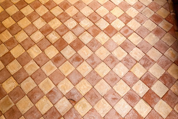 Medieval Marble Checkered Floor Tiles in Venice