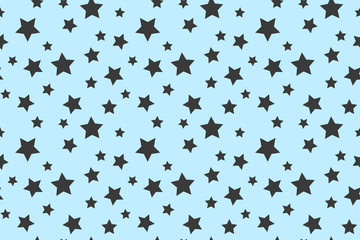 Good night pattern with stars. Illustration. Vector