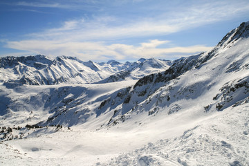 Winter landscape of Pirin Mountain from Todorka peak, Bulgaria