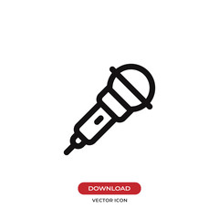 Microphone icon vector