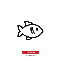 Fish icon vector