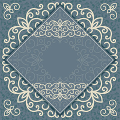 Vintage background, antique greeting card