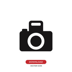 Photo camera icon vector