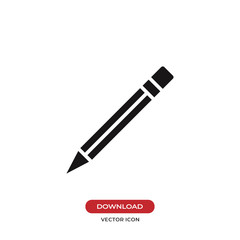 Pencil icon vector