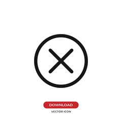 Obraz premium Close icon vector