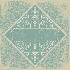 old paper with a beautiful pattern vintage background