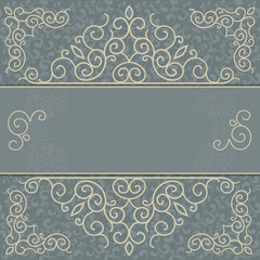 Vintage card with place for inscription