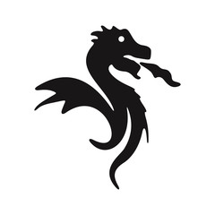 Japanese dragon icon vector