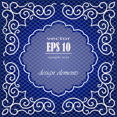 beautiful card with vintage pattern