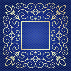 design template - decorative background for greeting card in mono line style