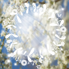 blurred spring background