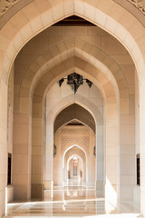 Fototapeta na wymiar The largest mosque in Oman