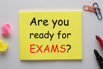 Are You Ready For Exam