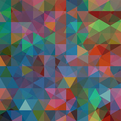 Abstract colorful mosaic background. Triangle geometric background. Design elements. Vector illustration
