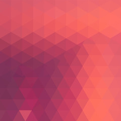 Fototapeta premium Abstract geometric style pink background. Orange business background Vector illustration
