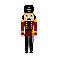 Obraz premium Cute nutcracker soldier