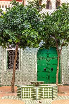 Islamic school in Chefchaouen, Morocco. Also called The Zawiya or Zaouia