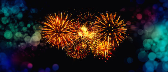 Wunderschönes Feuerwerk