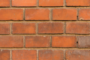 Vintage wall old brickwork, Old authentic city wall brickwork
