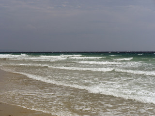 beach strong wave