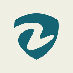 Letter Z Shield Logo