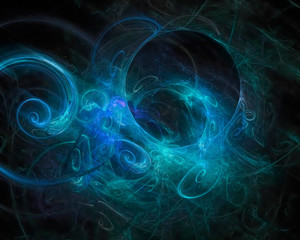 abstract digital fractal, dream design, party