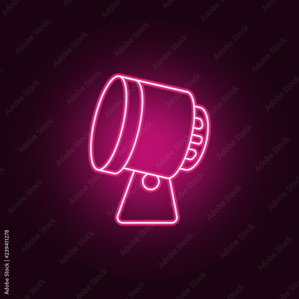 Poster spot icon. elements of spotlight in neon style icons. simple icon for websites, web design, mobile a