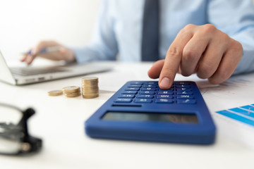 Budget planning concept. Savings calculations