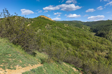 Obraz premium Landscape near rock formation Stob pyramids, Rila Mountain, Kyustendil region, Bulgaria