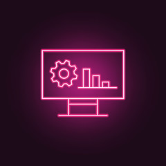 planing icon. Elements of Manufacturing in neon style icons. Simple icon for websites, web design, mobile app, info graphics