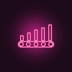 manufacturing icon. Elements of Manufacturing in neon style icons. Simple icon for websites, web design, mobile app, info graphics