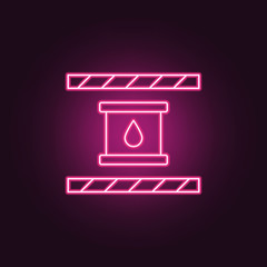 chemical icon. Elements of Manufacturing in neon style icons. Simple icon for websites, web design, mobile app, info graphics