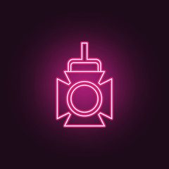 spotlight icon. Elements of Spotlight stage in neon style icons. Simple icon for websites, web design, mobile app, info graphics