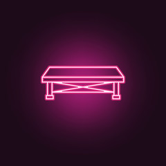 stage icon. Elements of Spotlight stage in neon style icons. Simple icon for websites, web design, mobile app, info graphics