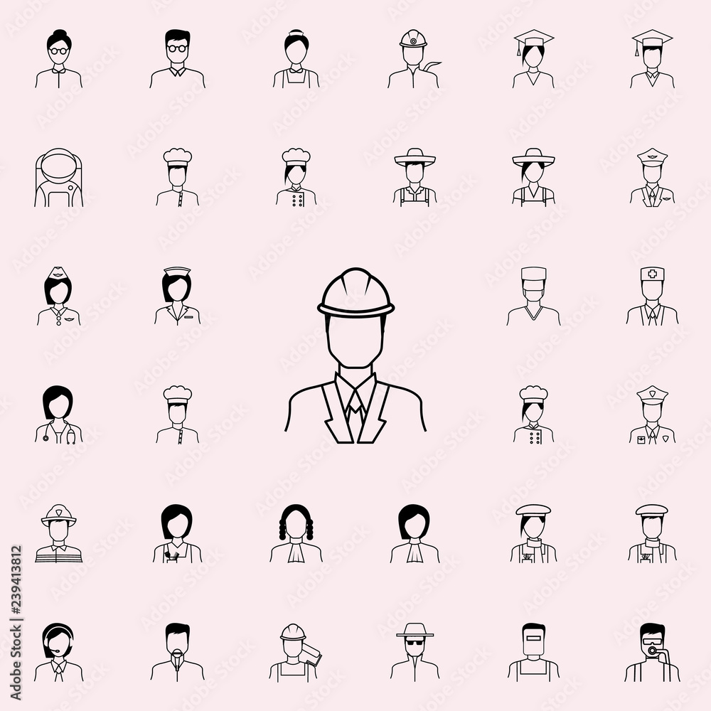 Poster builder icon. proffecions icons universal set for web and mobile