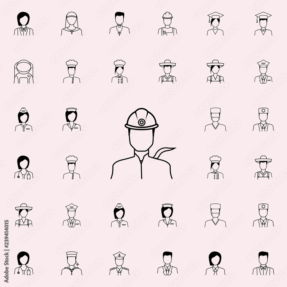 Poster engineer icon. proffecions icons universal set for web and mobile
