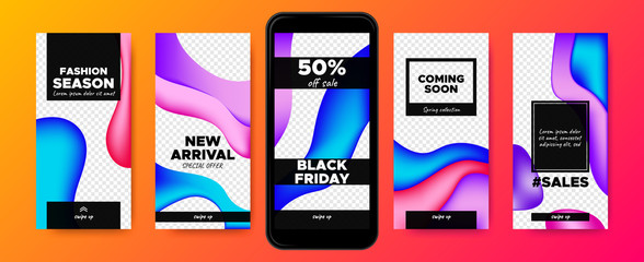 Abstract Story Template for Mobile.