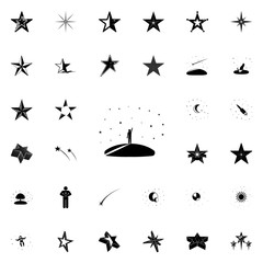 man and stars icon. Stars icons universal set for web and mobile