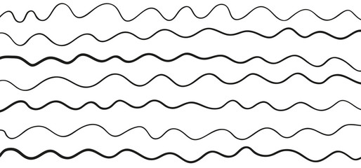 Pattern with lines and waves. Universal texture. Abstract dinamic background. Doodle for design. Lineal wallpaper. Print for polygraphy, t-shirts and textiles. Decorative style. Line art creation