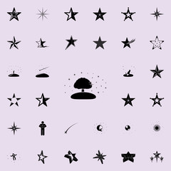 tree and stars icon. Stars icons universal set for web and mobile