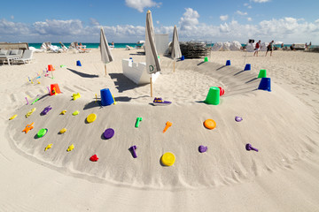 Sand at Miami beach