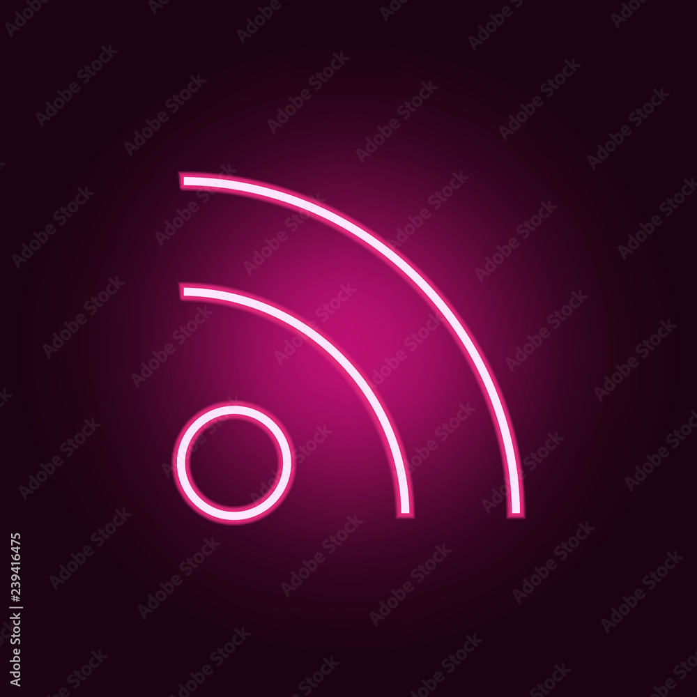 Poster communication sign icon. elements of web in neon style icons. simple icon for websites, web design, 