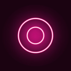 circular notation icon. Elements of web in neon style icons. Simple icon for websites, web design, mobile app, info graphics