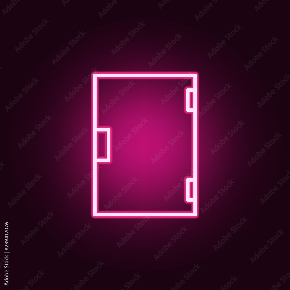 Aufkleber book icon. elements of web in neon style icons. simple icon for websites, web design, mobile app, in