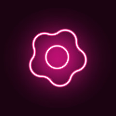 omelette icon. Elements of web in neon style icons. Simple icon for websites, web design, mobile app, info graphics