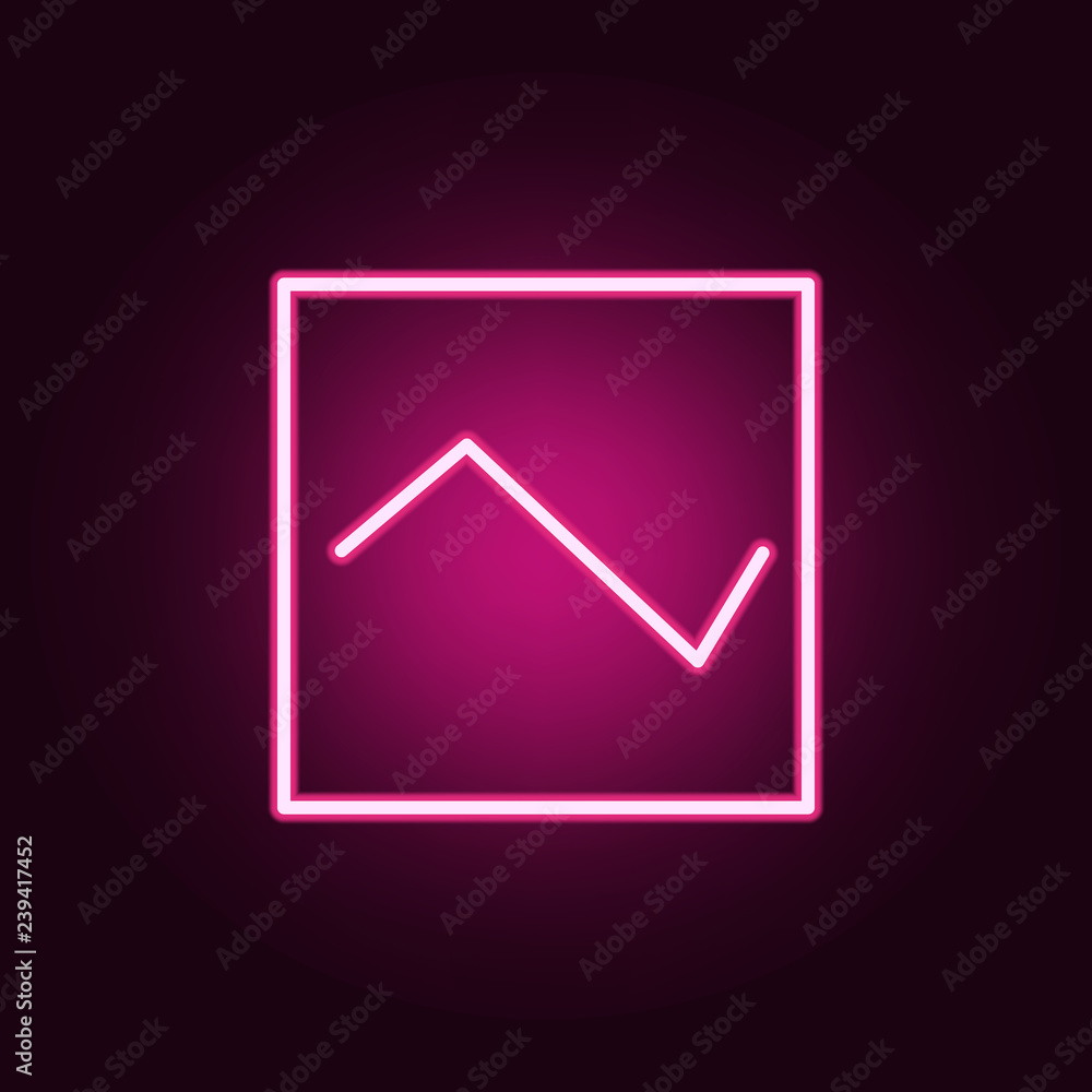 Poster diagram icon. elements of web in neon style icons. simple icon for websites, web design, mobile app,