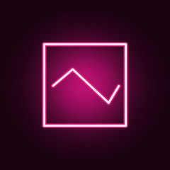 diagram icon. Elements of web in neon style icons. Simple icon for websites, web design, mobile app, info graphics