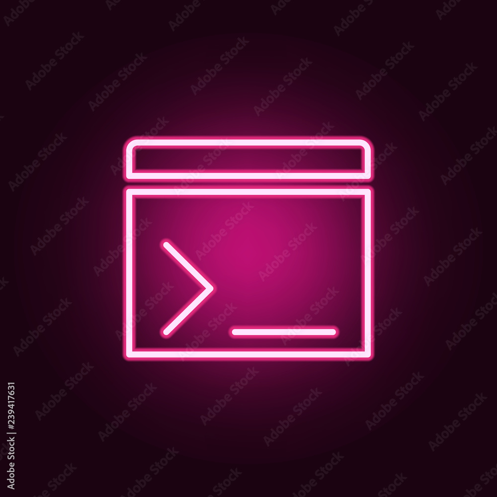 Aufkleber movie cracker icon. elements of web in neon style icons. simple icon for websites, web design, mobil