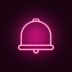 bell icon. Elements of web in neon style icons. Simple icon for websites, web design, mobile app, info graphics